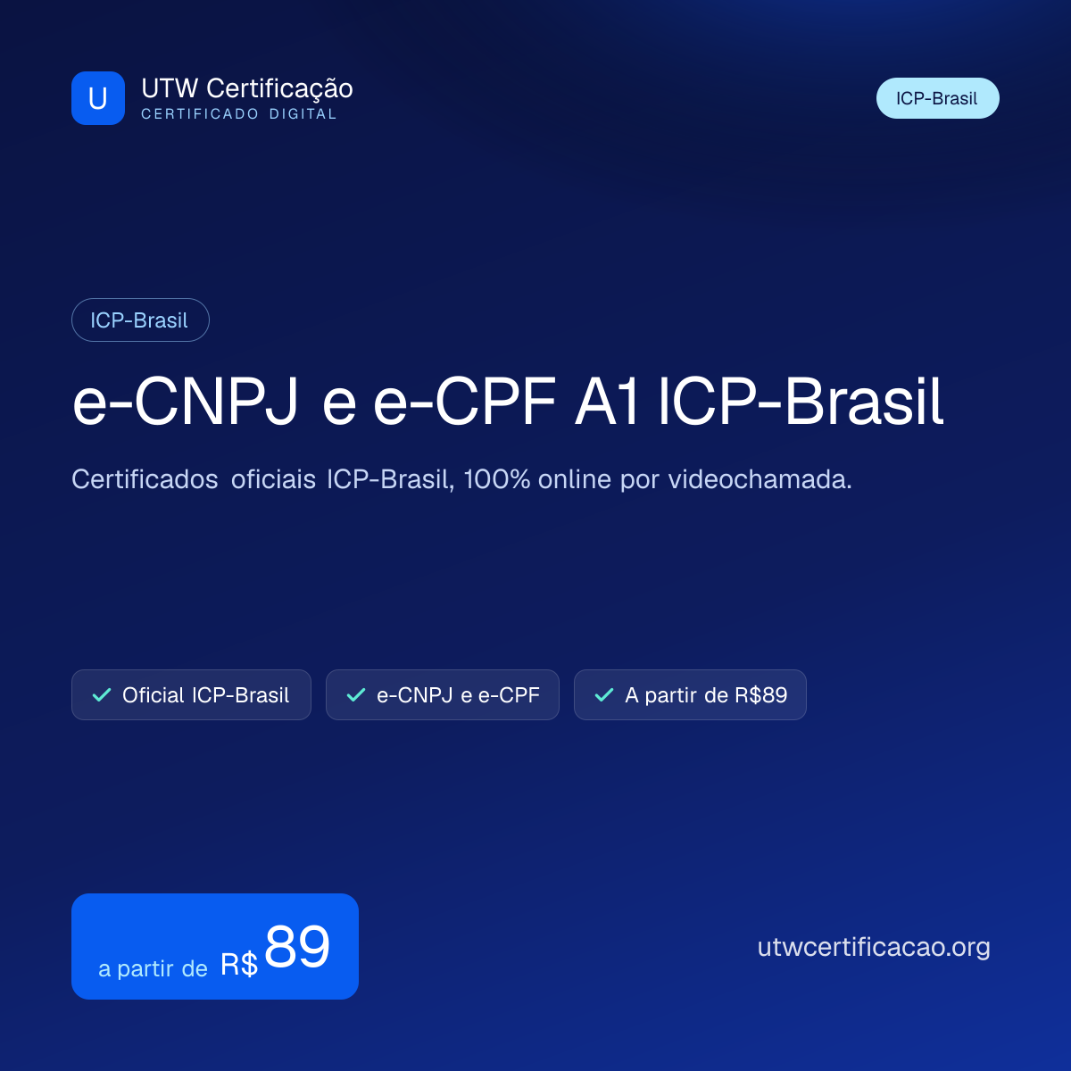 e-CNPJ e e-CPF A1 ICP-Brasil — qual escolher