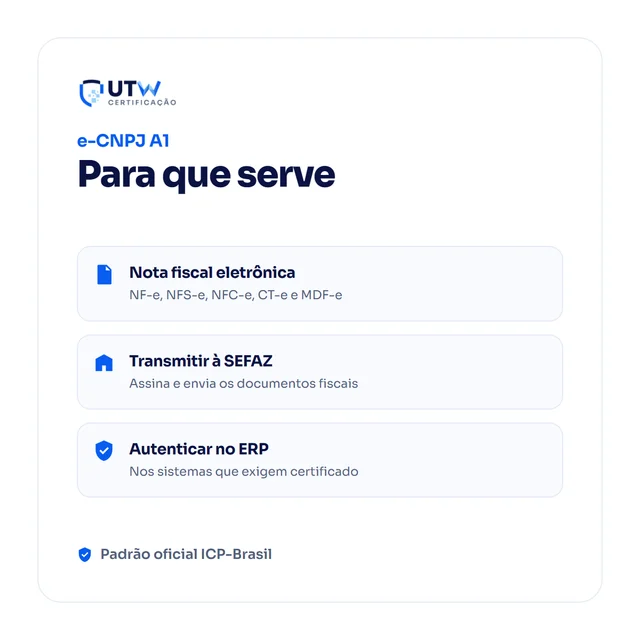 PJ NF-e A1 — para que serve