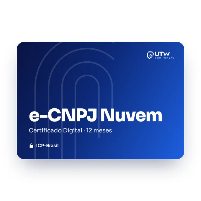 Certificado digital SafeID e-CNPJ A3 12 meses — ICP-Brasil