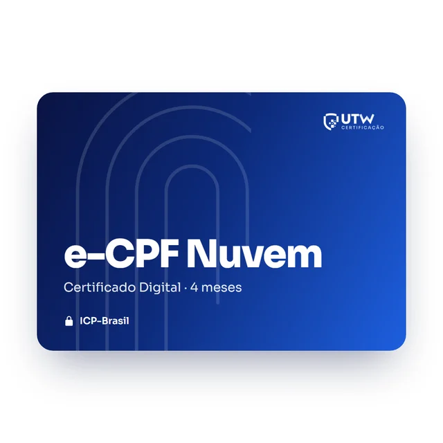 Certificado digital SafeID e-CPF A3 4 meses — ICP-Brasil